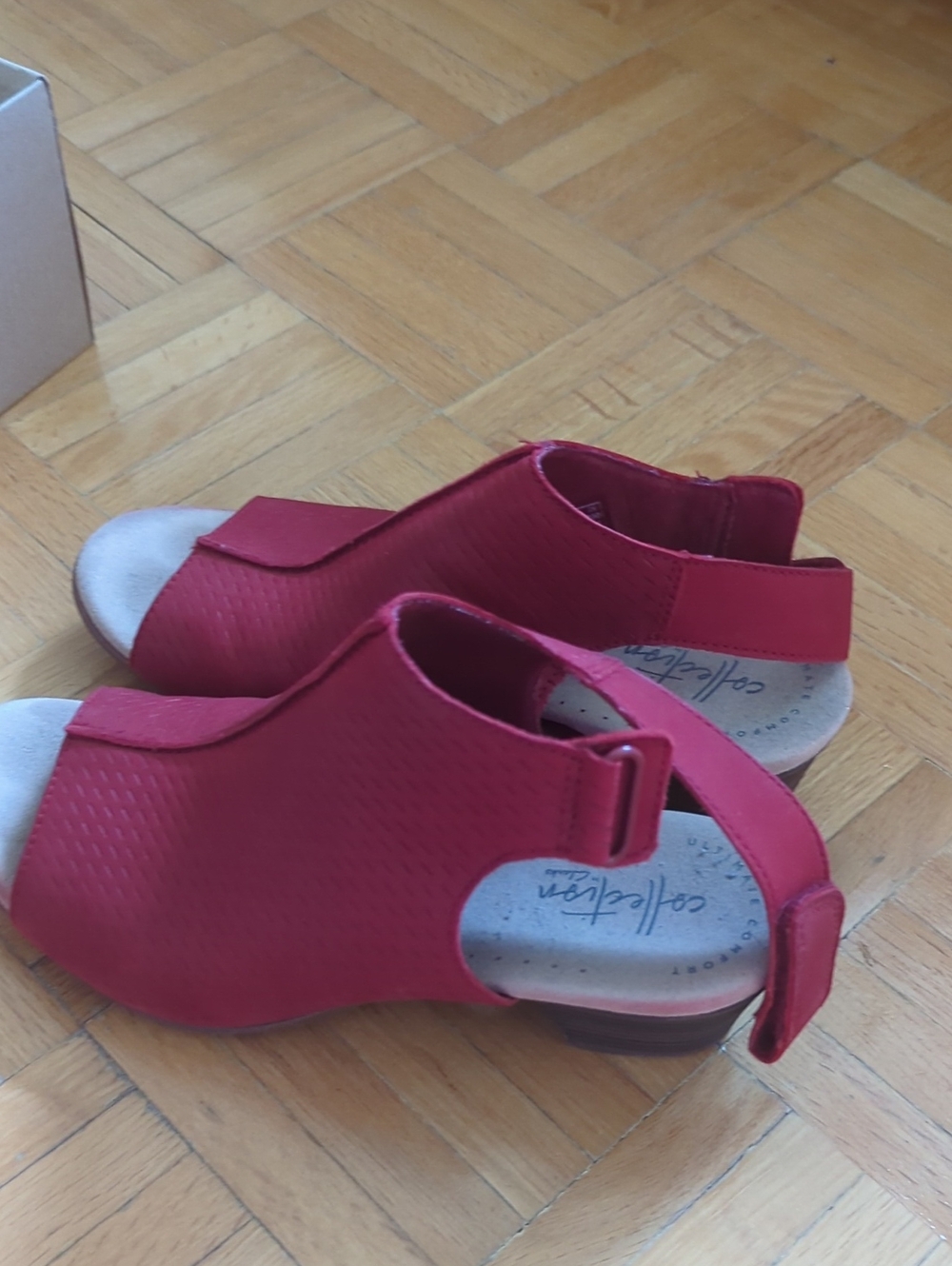 Comfort Slip-On Red Women’s Sandals